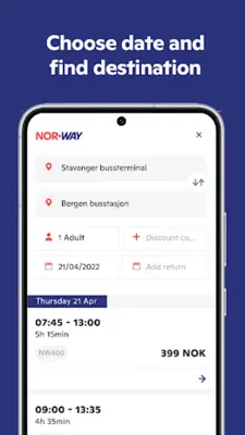 NOR-WAY Bussekspress android App screenshot 3